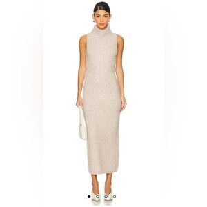 NWT Camila Coehlo Noel Maxi Dress in Beige, Size Medium